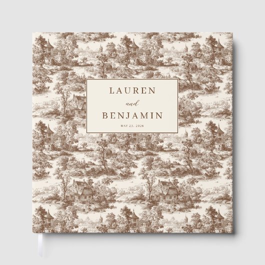 Nostalgic Sepia Vintage Landscape Gastenboek (Voorkant)