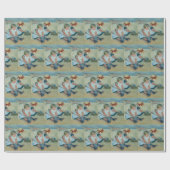 NOSTALGIC/ TWO YOUNG GIRLS, DAY AT BEACH CADEAUPAPIER (Vlak)