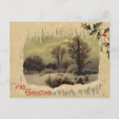 Nostalgic Victorian Winter Night Briefkaart (Voorkant)