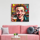 Nostalgie-2 Canvas Afdruk (Insitu (Woonkamer))