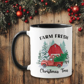 Nostalgie Boerderij Fresh Christmas Trees Mok