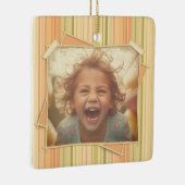 Nostalgie. Grunge foto-effect Sjabloon Keramisch Ornament (Rechts)