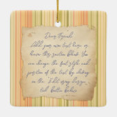 Nostalgie. Grunge foto-effect Sjabloon Keramisch Ornament (Achterkant)