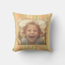 Nostalgie. Grunge foto-effect Sjabloon Kussen