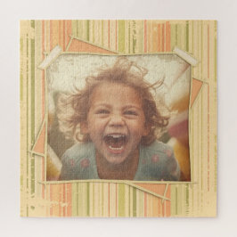 Nostalgie. Grunge foto-effect Sjabloon Legpuzzel