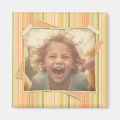 Nostalgie. Grunge foto-effect Sjabloon Magneet (Voorkant)