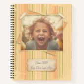 Nostalgie. Grunge foto-effect Sjabloon  Notitieboek (Voorkant)