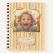 Nostalgie. Grunge foto-effect Sjabloon Notitieboek (Voorkant)