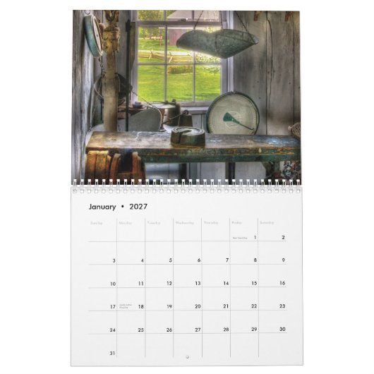 Nostalgie I - Antieke Kalender (Jan 2027)