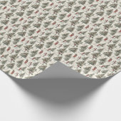 Nostalgie in de sneeuw cadeaupapier (Hoek)