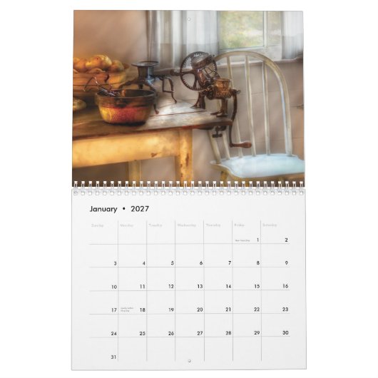 Nostalgie IV - Herdenking van het verleden Kalender (Jan 2027)