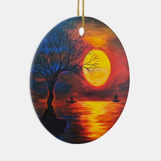 Nostalgie Keramisch Ornament (Rechts)