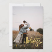 Nostalgie Los: Retro Kerstmis Vibes Tartan Feestdagenkaart (Voorkant)