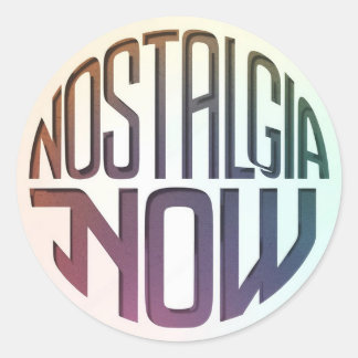Nostalgie naar Logo Ronde Sticker