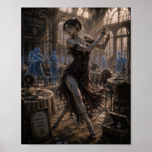 Nostalgie / Tangodanser / Oud Restaurant Poster (Voorkant)