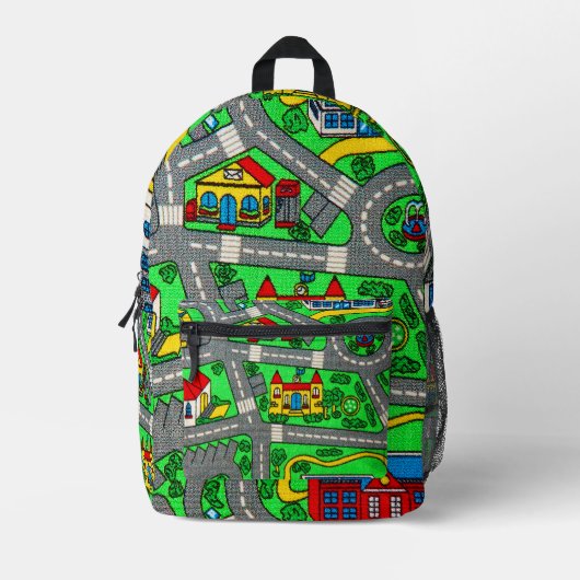 Nostalgie van 90 jaar, tapijtvloed van het spoor bedrukte rugzak (Voorkant)