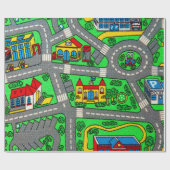 Nostalgie van 90 jaar, tapijtvloed van het spoor cadeaupapier (Vlak)