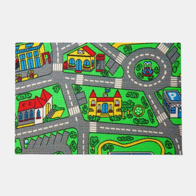 Nostalgie van 90 jaar, tapijtvloed van het spoor deurmat (Voorkant)