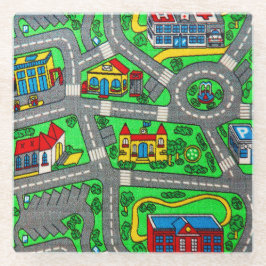 Nostalgie van 90 jaar, tapijtvloed van het spoor glazen onderzetter