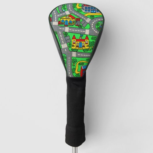 Nostalgie van 90 jaar, tapijtvloed van het spoor golfheadcover (Voorkant)