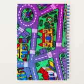 Nostalgie van 90 jaar, tapijtvloed van het spoor notitieboek (Achterkant)