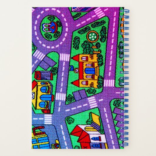 Nostalgie van 90 jaar, tapijtvloed van het spoor notitieboek (Achterkant)