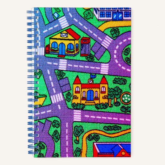 Nostalgie van 90 jaar, tapijtvloed van het spoor notitieboek (Voorkant)