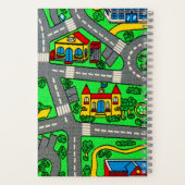 Nostalgie van 90 jaar, tapijtvloed van het spoor notitieboek (Achterkant)