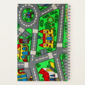 Nostalgie van 90 jaar, tapijtvloed van het spoor notitieboek (Achterkant)