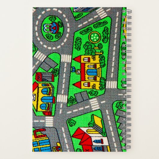 Nostalgie van 90 jaar, tapijtvloed van het spoor notitieboek (Achterkant)