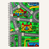 Nostalgie van 90 jaar, tapijtvloed van het spoor notitieboek (Voorkant)