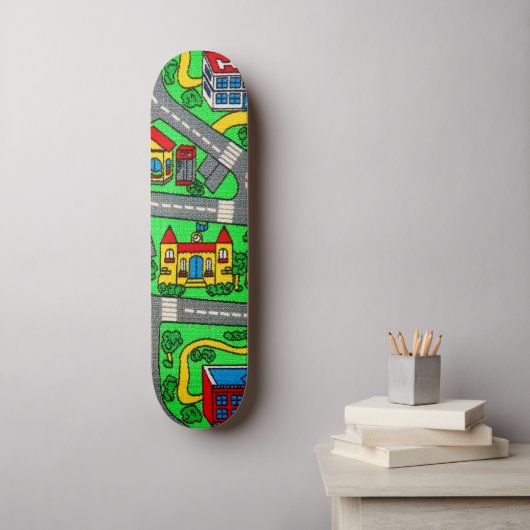 Nostalgie van 90 jaar, tapijtvloed van het spoor persoonlijk skateboard (Muurkunst)