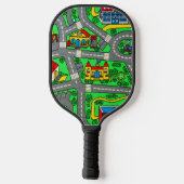 Nostalgie van 90 jaar, tapijtvloed van het spoor pickleball paddle (Achterkant)