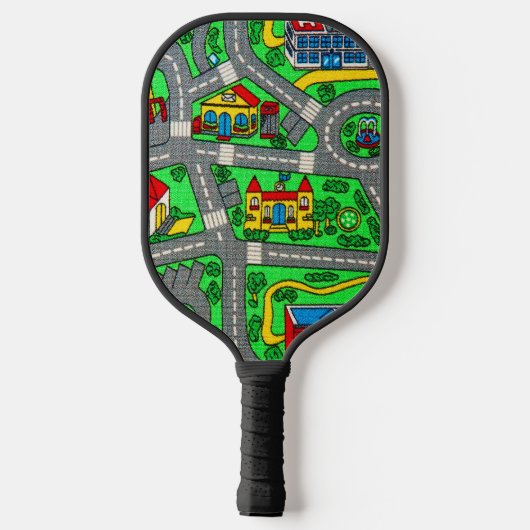 Nostalgie van 90 jaar, tapijtvloed van het spoor pickleball paddle (Achterkant)
