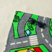 Nostalgie van 90 jaar, tapijtvloed van het spoor strandlaken (In situ)