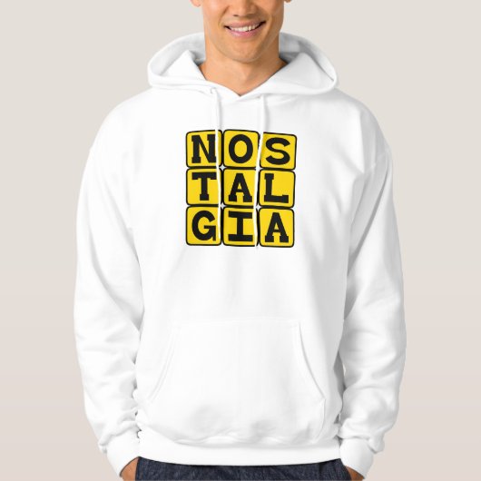 Nostalgie, verlangen naar het verleden hoodie (Voorkant)