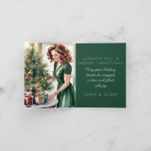 Nostalgie verpakt in liefde kerst Kaart (Binnen)