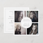 Nostalgisch Afstuderen Instagram Style Fotocollage Kaart (Voorkant / Achterkant)