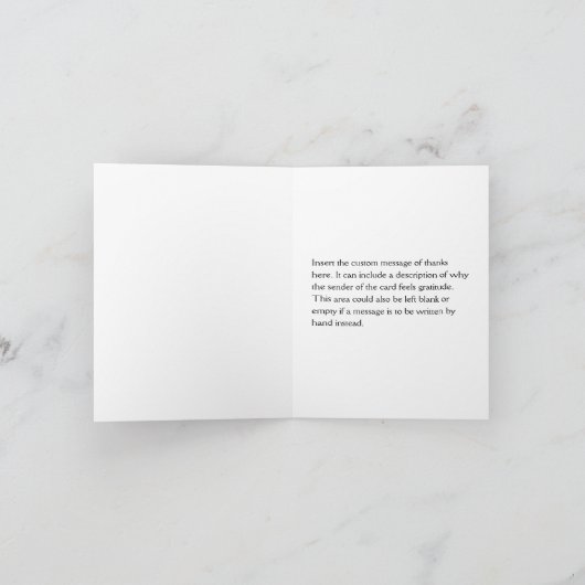 Nostalgisch,  "Bedankt!" Kaart (Binnen)