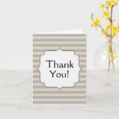 Nostalgisch,  "Bedankt!" Kaart (Gele Bloem)