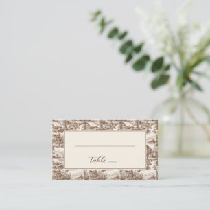 Nostalgisch Beige Landelijk Vintage Plaatskaartje