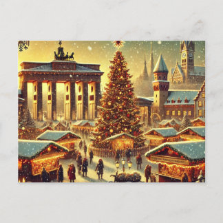 Nostalgisch Berlins Kerstontwerp – Kerstmagie Feestdagenkaart