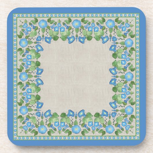 Nostalgisch blauw bliksem Reeks Onderzetters (Voorkant)