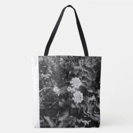 Nostalgisch bloementhema tote bag