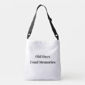 Nostalgisch bloemmotief crossbody tas (Achterkant)