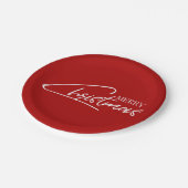 Nostalgisch Bord kerstcadeaupapier voor feestdagen (Gekanteld)