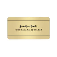 Nostalgisch Calligraded Gold look Sjabloon Klassie