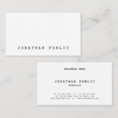 Nostalgisch Classic look elegant Simple Retro Plai Visitekaartje (Voorkant / Achterkant)