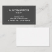 , nostalgisch en Klassiek Visitekaartje (Voorkant / Achterkant)