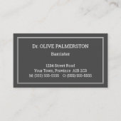 , nostalgisch en Klassiek Visitekaartje (Voorkant)